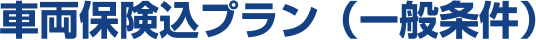 車両保険込プラン（一般条件）